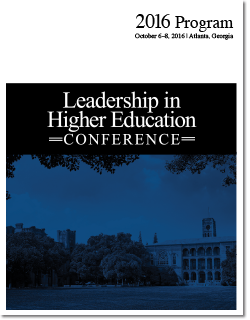 2016 Leadership in Higher Education Conference program