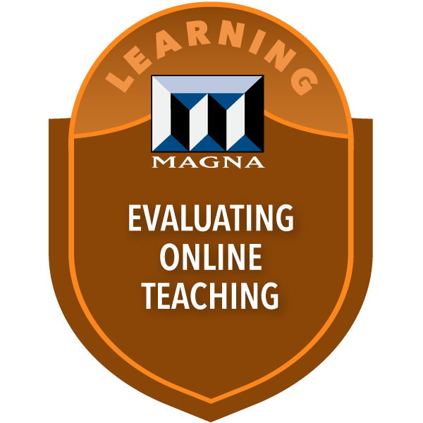 Evaluating Online Teaching