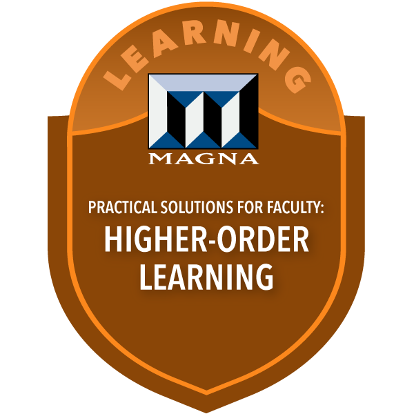 Practical Solutions for Faculty: Higher-Order Learning