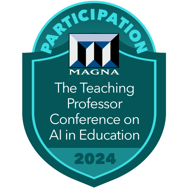 The Teaching Professor Conference on AI in Education badge