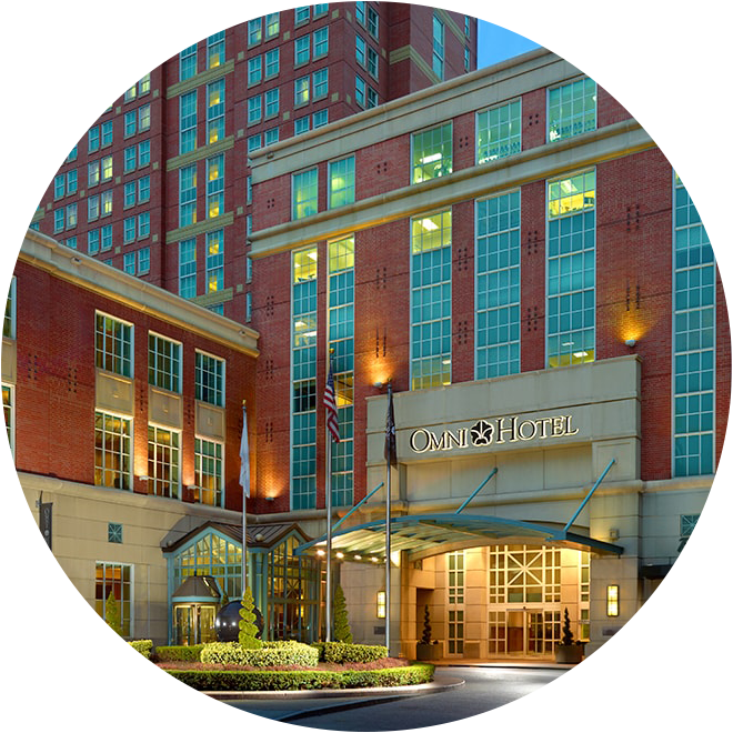 exterior photograph of the Omni Providence hotel in Providence Rhode Island