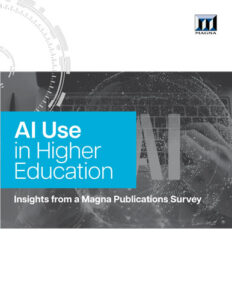 cover of AI use in higher education report