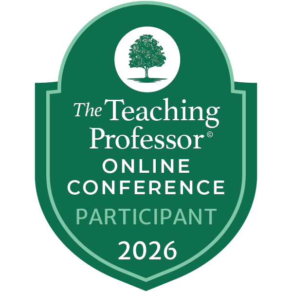 the teaching professor online conference participant digital badge